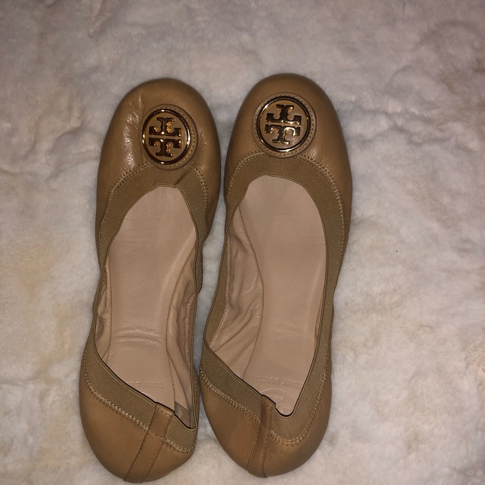 Tory Burch Caroline Leather Ballet Flats